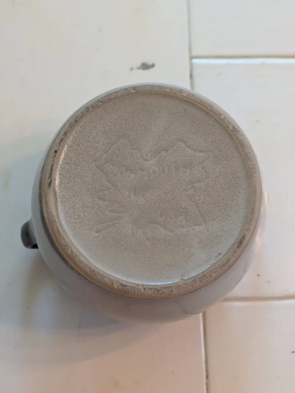 Antique Monmouth USA Stoneware Bean Pot Crock Maple Leaf 1930s 6